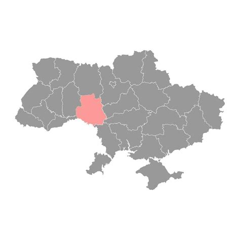 Vinnytsia oblast map, province of Ukraine. Vector illustration ...