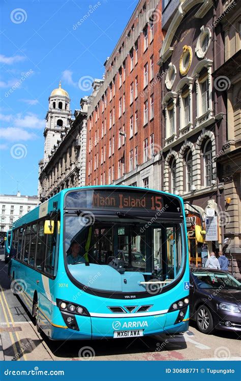 Liverpool City Bus editorial photo. Image of british - 30688771