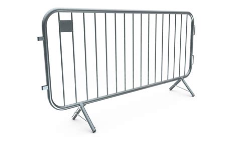 Metal Crowd Barriers Fixed Leg - Steel Barricades Galvanized