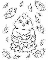 Coloring Book Page For Kids Cute chicken Easter Theme Cartoon Style  sketch template