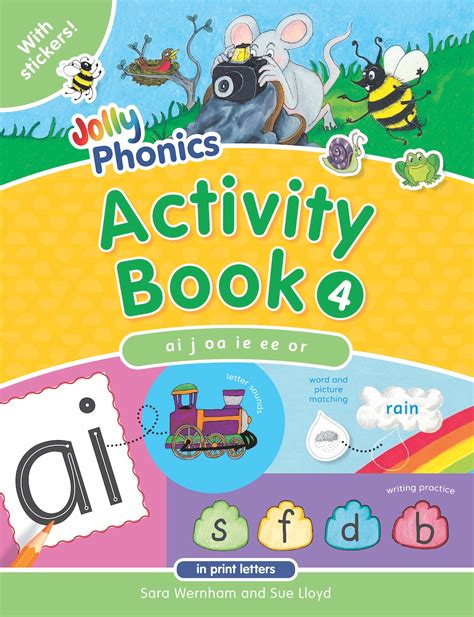 Jolly Phonics Activity Book 4 (in print letters) — Jolly Phonics