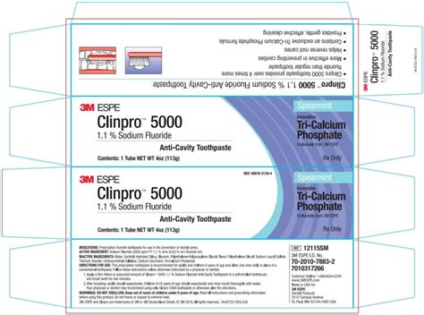 Clinpro 5000 Anti-Cavity Toothpaste: PI - Drugs.com