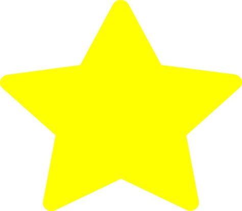 Yellow Star Clip Art | Star template printable, Star template, Clip art