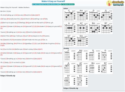 Chord: Make It Easy on Yourself - tab, song lyric, sheet, guitar ...