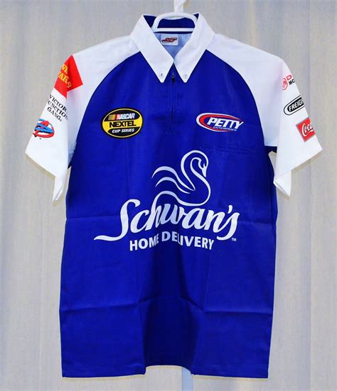 Vintage Kyle Petty Schwan's Race Used NASCAR Pit Crew Shirt