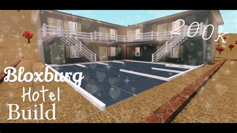 Welcome to Bloxburg || Motel Speedbuild - YouTube