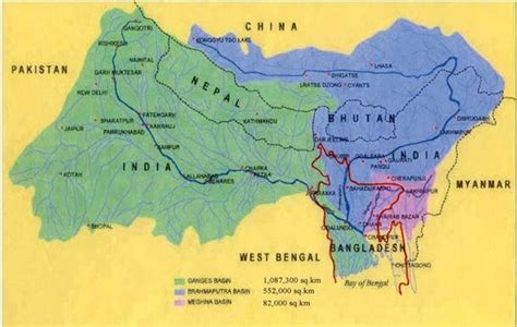 Basin map of the Ganges-Brahmaputra-Meghna river basin | Download Scientific Diagram