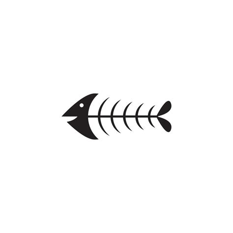 fishbone logo vector 11579342 Vector Art at Vecteezy