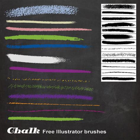 Chalk Illustrator brushes by melemel on DeviantArt