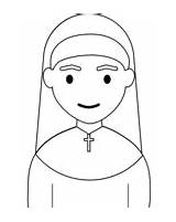 Nun coloring Page  Free Printable Coloring Pages sketch template
