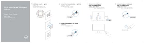 Dell Wyse 3040 thin client Quick Start Guide User Manual Setup En us