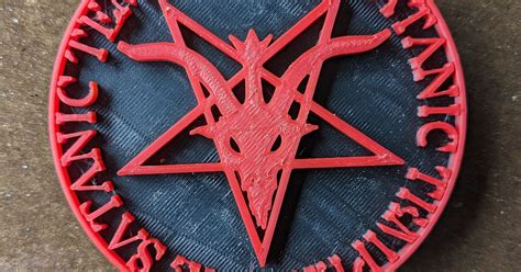 The Satanic Temple Logo badge by Andrew | Download free STL model | Printables.com