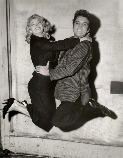 Elvis and actress Jennifer Holden, one of his co-stars, during the ...