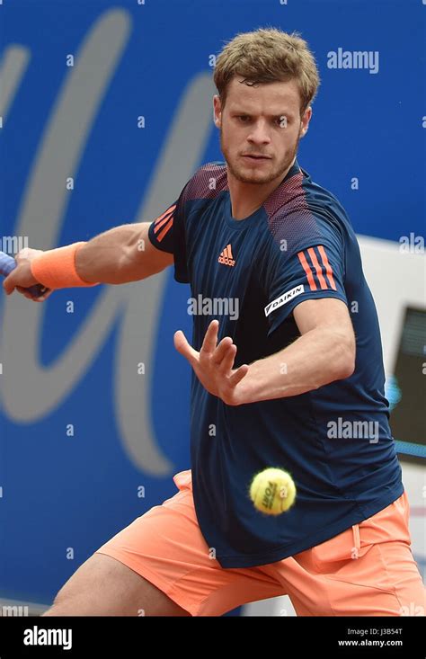 German player Yannick Hanfmann plays against Spain's Bautista Agut ...