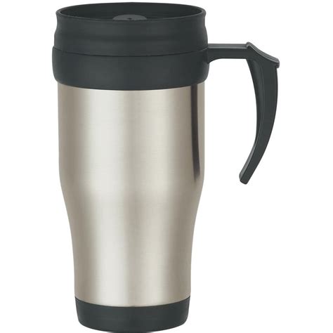 Stainless Steel Travel Mug with Slide Lid (16 Oz.) | Promotional Travel ...