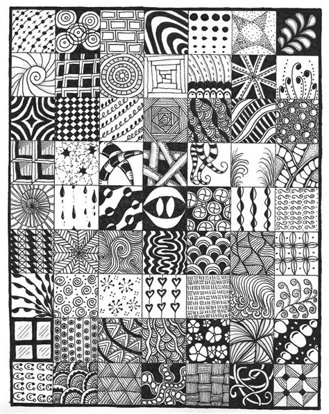 Sampler | Zentangle drawings, Zentangle patterns, Zentangle art