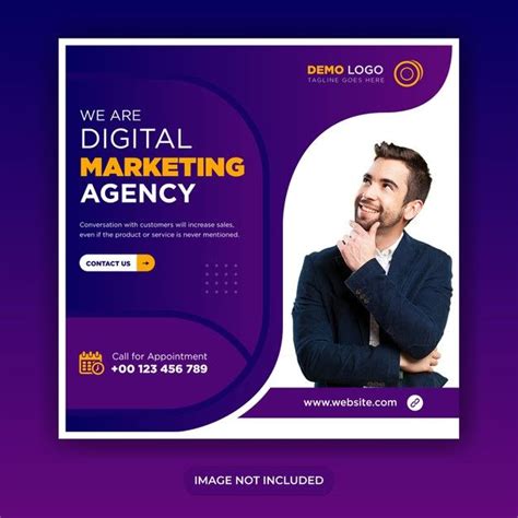 Premium Vector | Digital business marketing social media banner ...