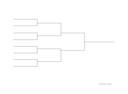 8 Team Single Elimination Bracket