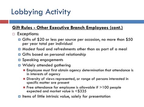 PPT - Lobbying Ethics and Reporting Rules PowerPoint Presentation, free ...