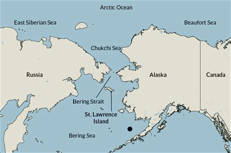 Mar De Bering Mapa | Mapa Região