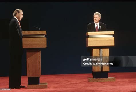 Bob Dole And Bill Clinton At The 1996 Debate High-Res Stock Photo - Getty Images