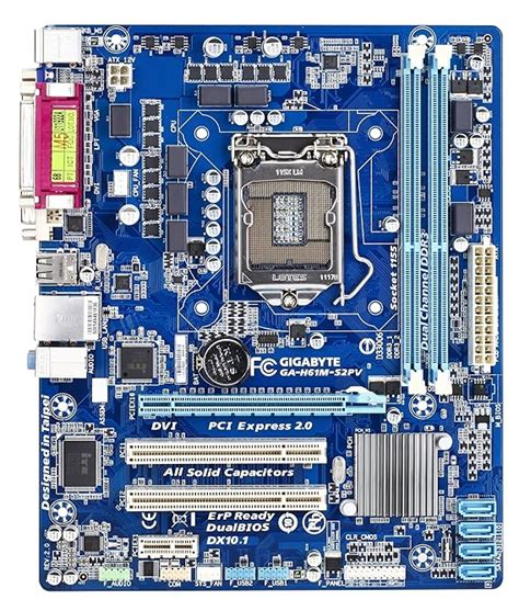 Gigabyte H61M-S2Pv Lga 1155 Intel H61 Micro ATX 1333 Intel Motherboard ...