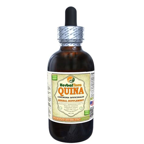 Quina (Cinchona Officinalis) Tincture, Dried Bark Liquid Extract ...