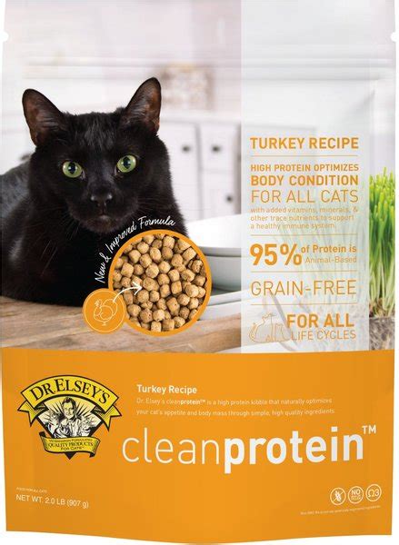 DR. ELSEY'S cleanprotein Turkey Kibble Cat Dry Food, 2-lb bag - Chewy.com