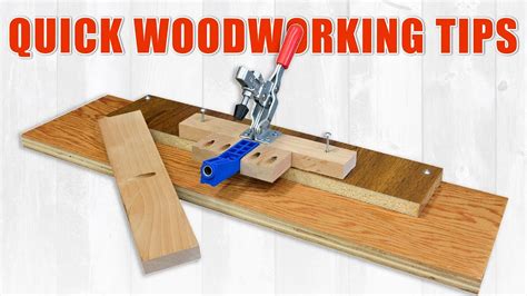 WoodWorkWeb's Quick Woodworking Tips and Tricks - YouTube