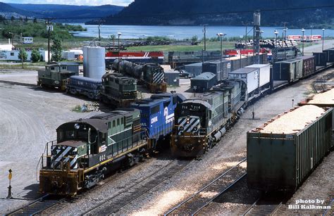 CR 7774 on the BC Rail at South Williams Lake, BC. 7-6-86. | Conrail Photo Archive