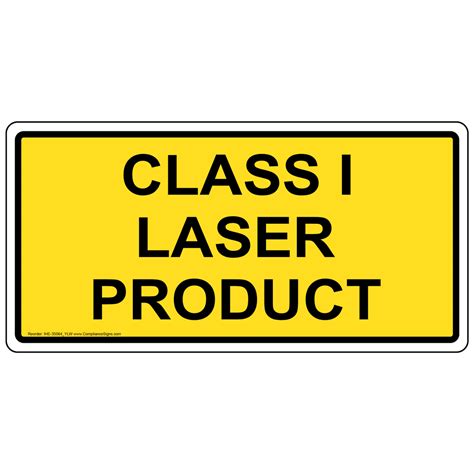 IEC Sign or Label - Class I Laser Product - Made in USA - Easy Order