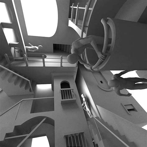 M.C. Escher's Relativity | Go Inside a 3-D version of Escher's Relativity