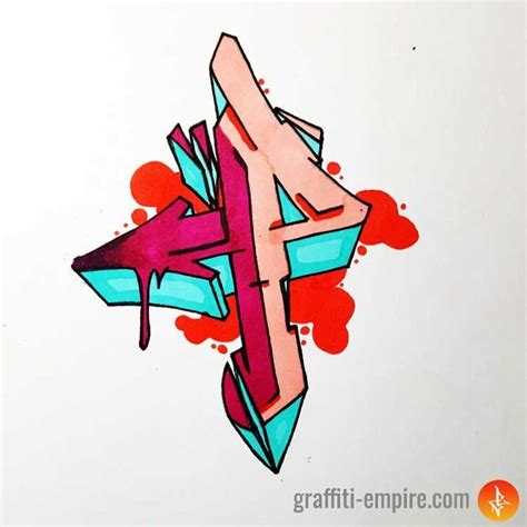 Graffiti Letter P Coloring