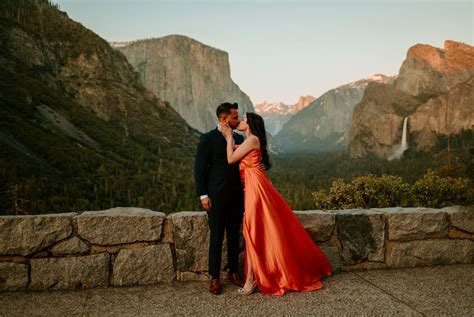 Elegant Sunset Engagment Session in Yosemite National Park — Carson ...