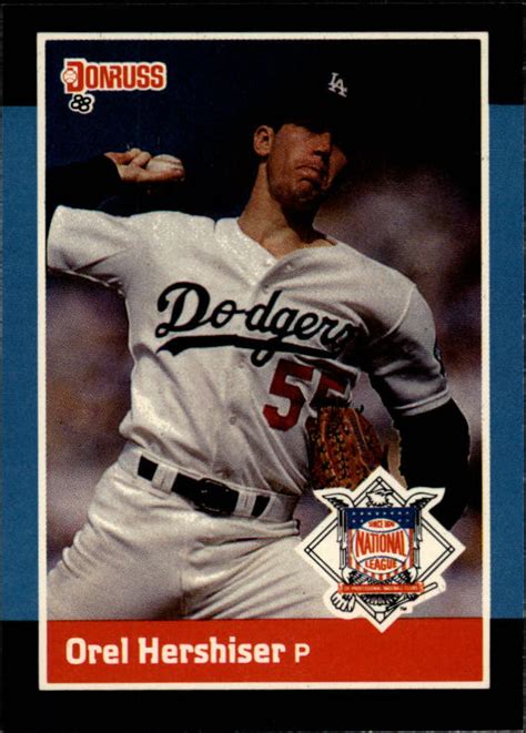 1988 Donruss All-Stars #56 Orel Hershiser - (PB) - NM-MT