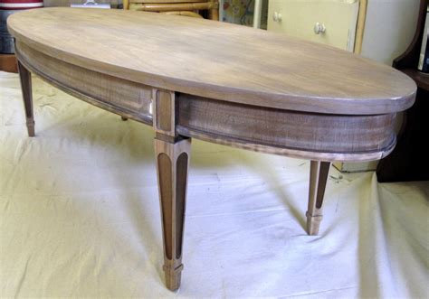 sweet tree furniture: black oval coffee table