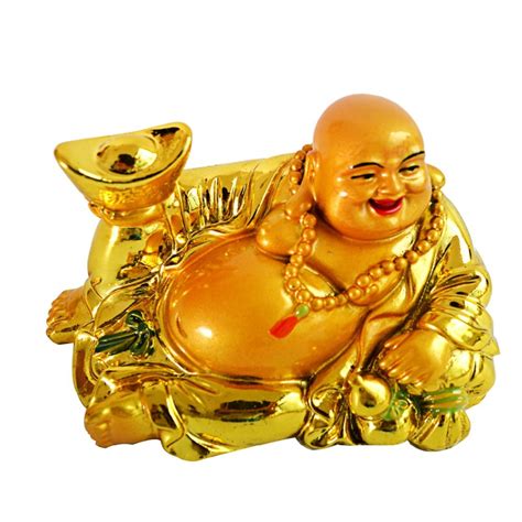 Free shipping Wealth YuanBao Happy Laughing Maitreya Buddha Statue ...