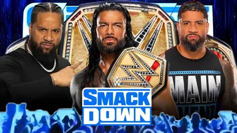 Roman Reigns vs Jey Uso vs Jimmy Uso Undisputed Universal Title Full ...