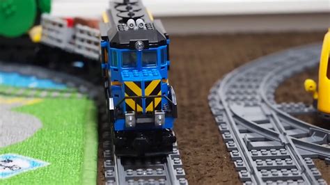 The LEGO freight trains - YouTube