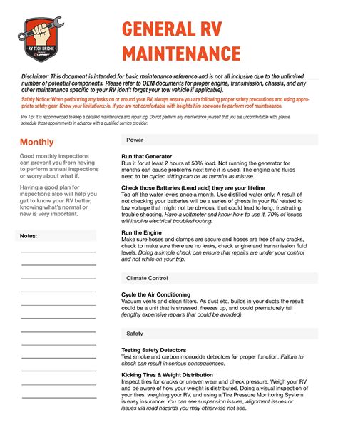 The Ultimate RV Maintenance Checklist