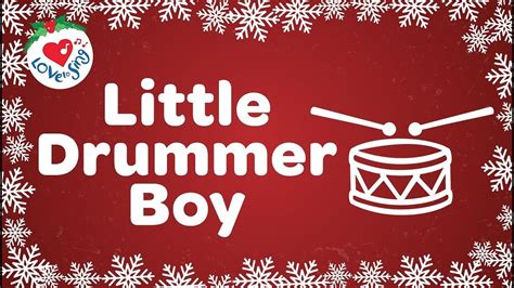 Little Drummer Boy with Lyrics Christmas Carol and Christmas Song - YouTube | Christmas carols ...