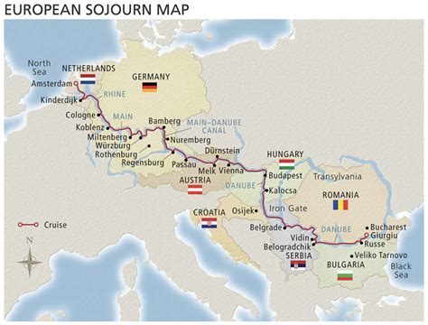 Rhine Danube River Map