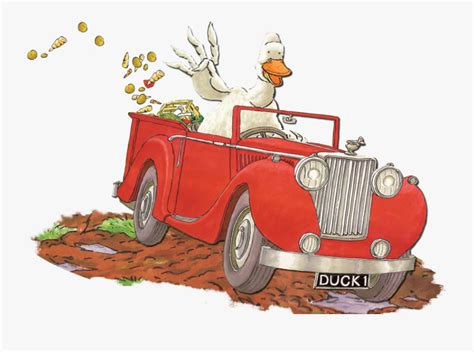 Antique Car Duck In The Truck Clip Art - Duck In The Truck Goat , Free Transparent Clipart ...