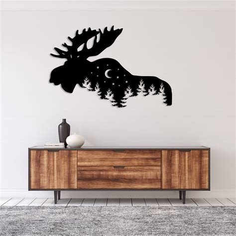 Moose Alternative - Metal Wall Art | Metal flower wall art, Metal wall art, Metal walls