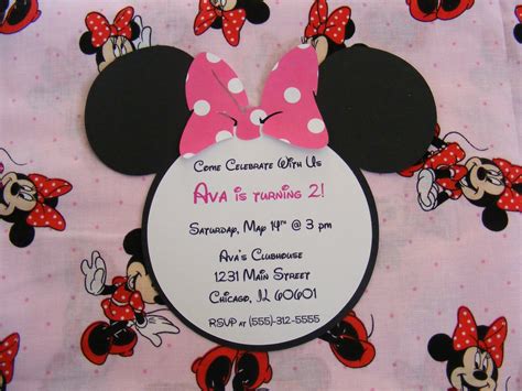 30 Minnie Mouse Invitation Wording | Example Document Template