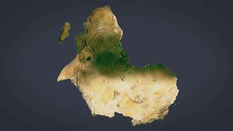 Africa Continent Photorealistic 30K 3D Model $99 - .blend .dae .fbx .obj .stl .c4d .max .ma ...