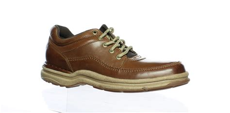 Rockport Mens World Tour Classic Brown Leather Walking Shoes Size 10 (Narrow) | eBay