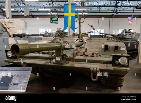 Stridsvagn 103 Tank at Museum of Armored Vehicles in Saumur, France ...