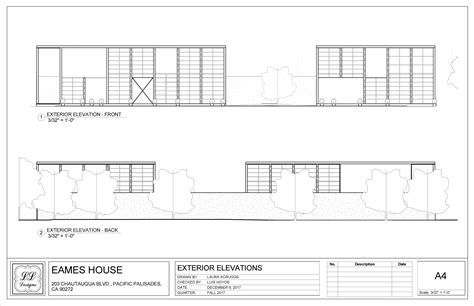 Eames House in Revit :: Behance