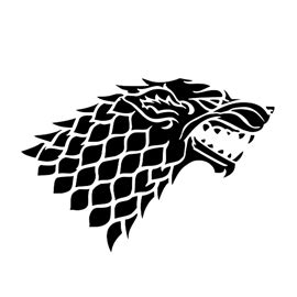 Game of Thrones - House Stark Sigil Stencil 2 | Free Stencil Gallery